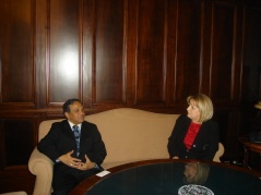 22 February 2012 National Assembly Speaker Prof. Dr Slavica Djukic Dejanovic receives the newly-appointed Ambassador of Sri Lanka